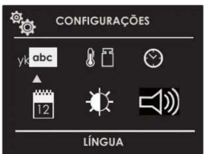 CONFIGURAÇÕES yk abc 12 LÍNGUA