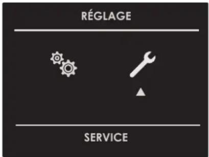 RÉGLAGE SERVICE