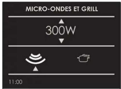 MICRO-ONDES ET GRILL 300W 11:00