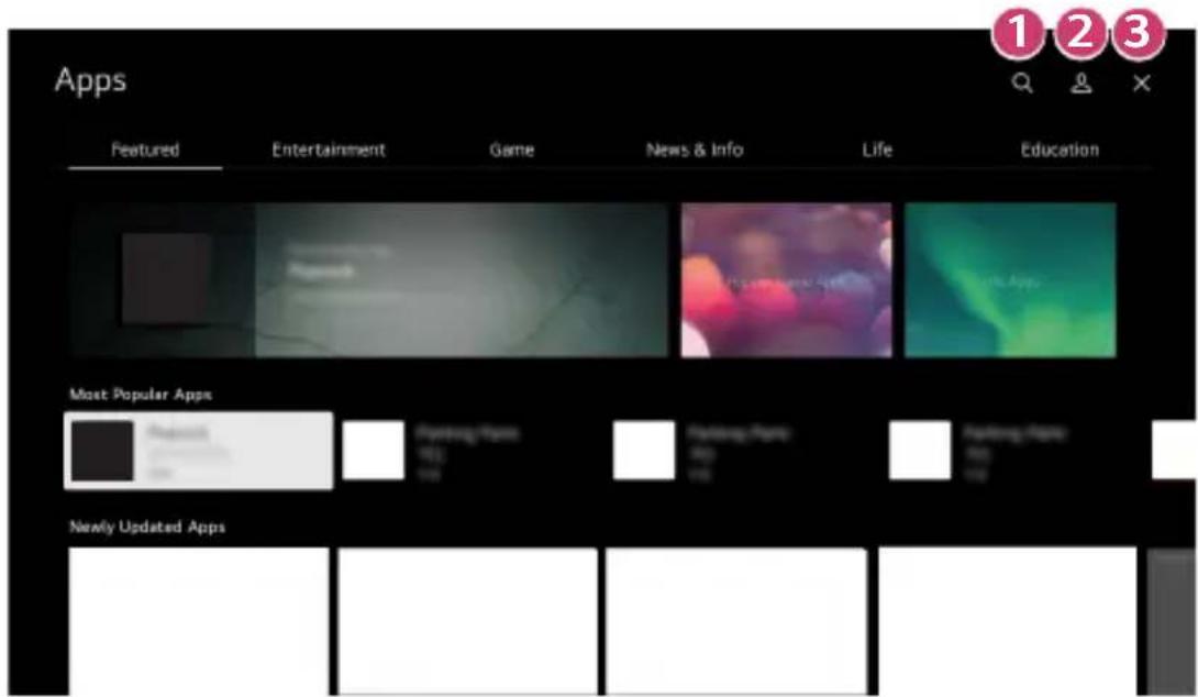 LG CineBeam HU915QE - Installation des applications - 1