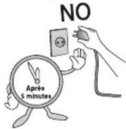NO Après 5 minutes