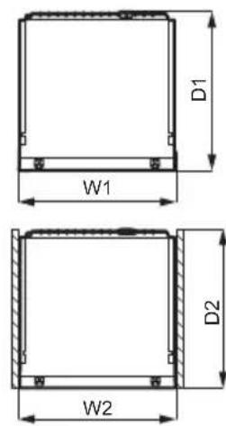 ELECTROLUX KUT6NE18S - Përmasat - 2