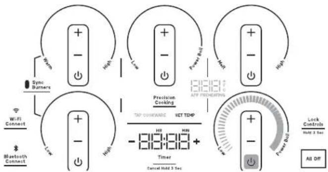 GE Profile PEP7030DTBB - Activation du mode de cuisson de précision - 2