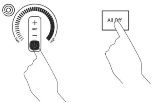 GE Profile PEP7030DTBB - Apague el Quemador(es) - 1