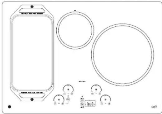 GE Profile PEP7030DTBB - Comment positionner la plaque chauffante - 1