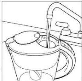 GE GXPL03H - Filling the Pitcher with Tap Water - 1