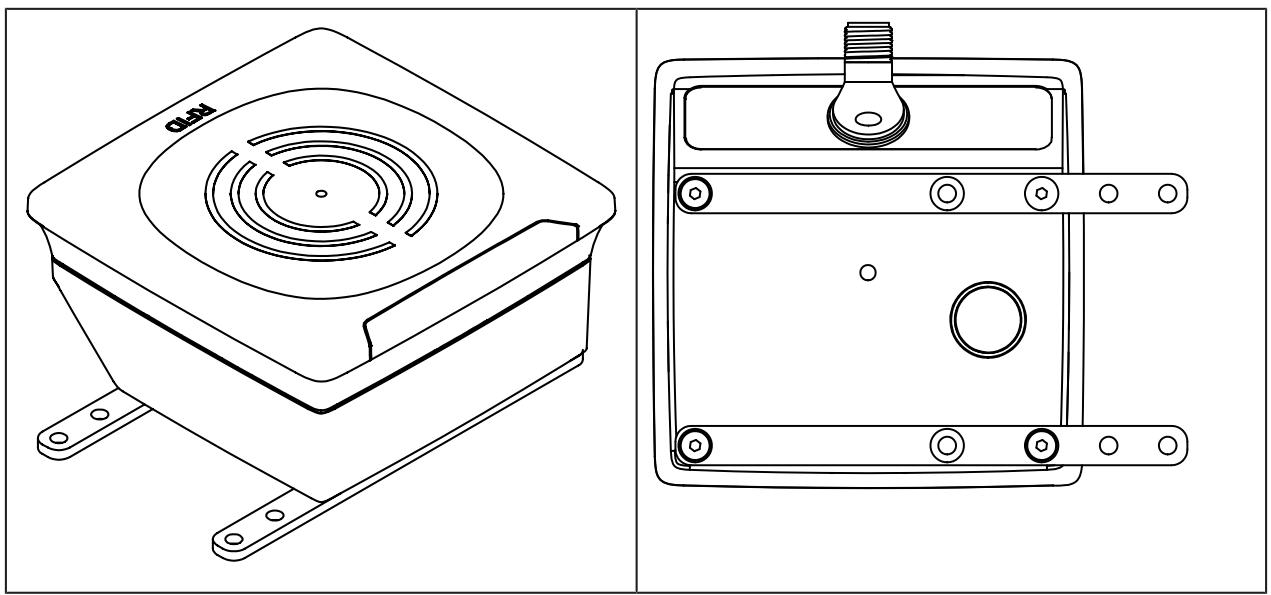 IFM DTI901 - Montagem com hastes de fixação E80337 - 1