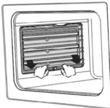 CONTINENTAL EDISON CECM60FCW - Installation et retrait des supports de grille : - 1
