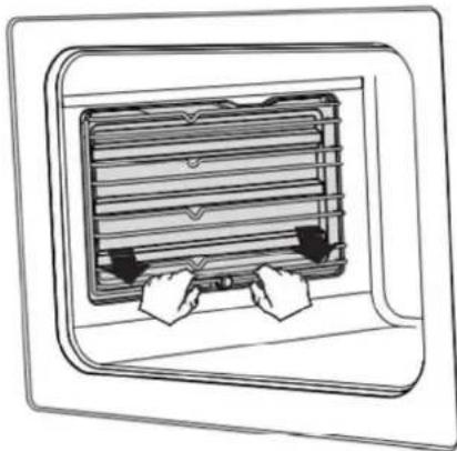CONTINENTAL EDISON CECV50FCW - Installation et retrait des supports de grille : - 1