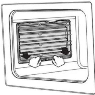 CONTINENTAL EDISON CECG60FCB1 - Installation et retrait des supports de grille : - 1
