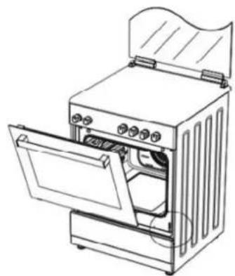 CONTINENTAL EDISON CECG60FCB1 - Nettoyage et installation de la porte du FOUR - 2
