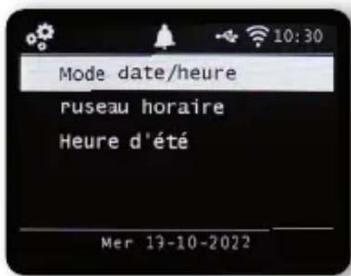 Telestar DIRA M 1 A - Mode date et heure - 1