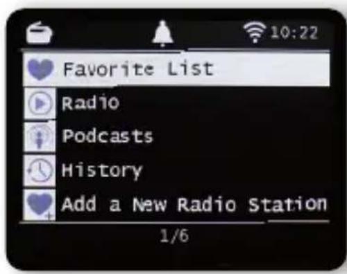 Telestar DIRA M 1 A - Selecting an internet radio station - 2
