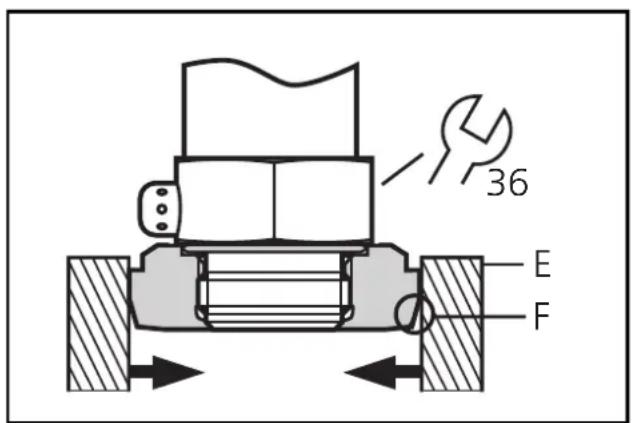 36 E F