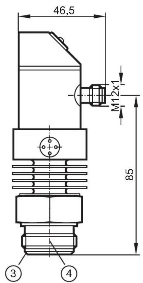 IFM PH1214 - Maßzeichnung / Scale drawing / Dimensions - 2