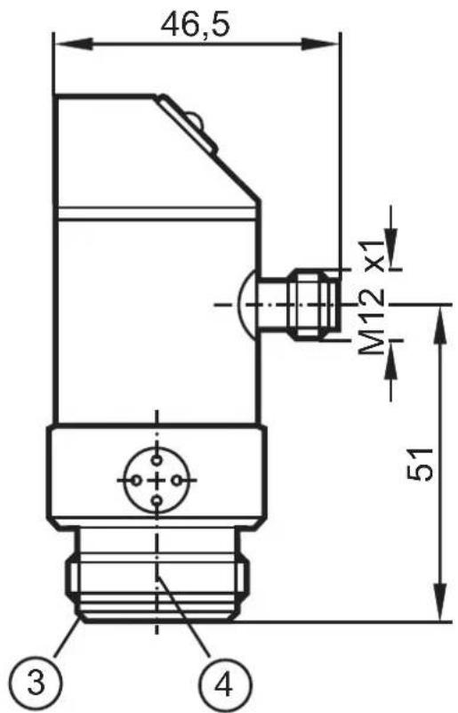 IFM PH0104 - Maßzeichnung / Scale drawing / Dimensions - 2
