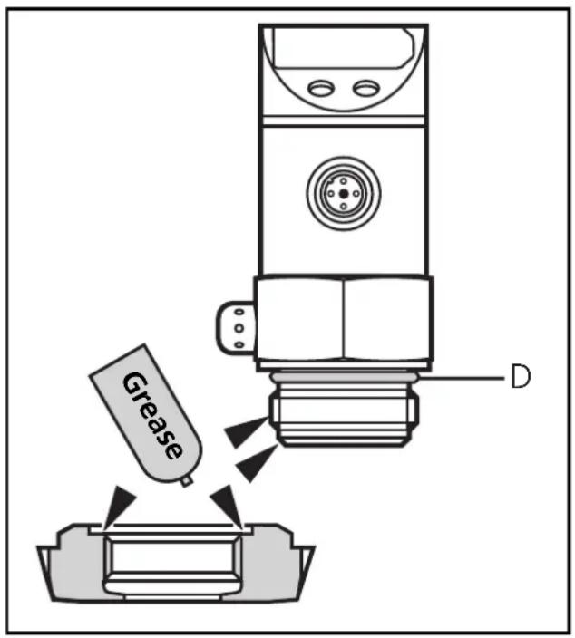 IFM PH0104 - Mounting of the Aseptoflex adapter Step 1 - 1