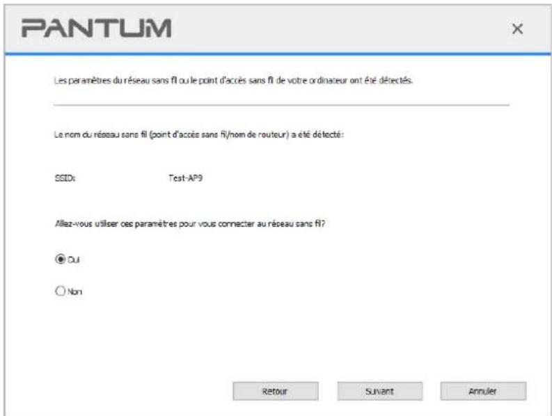 PANTUM CM1100ADN - Méthode de configuration d'outil de réseau sans fil - 2