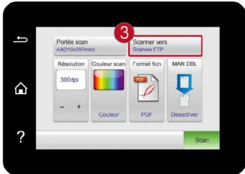 PANTUM CM1100ADN - Configurer le répertoire d'adresse FTP - 3