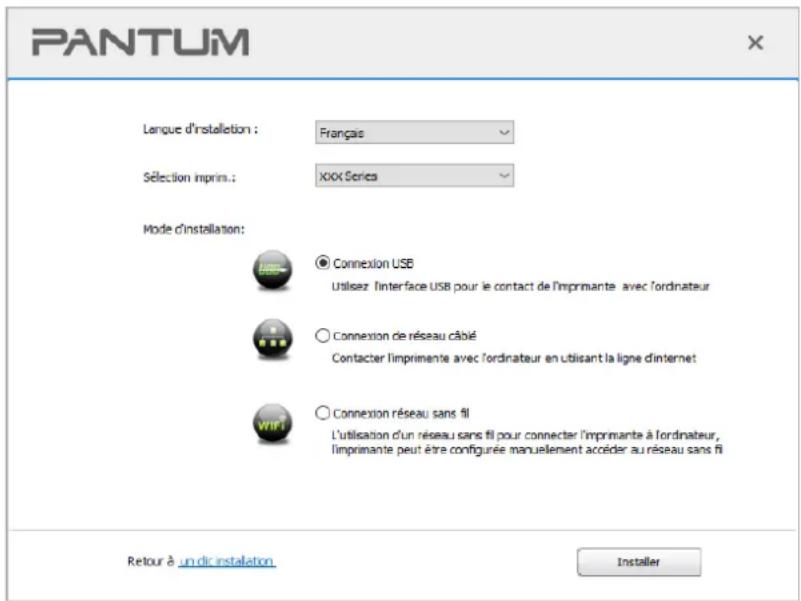 PANTUM CM1100ADN - Installer en mode de connexion USB - 2
