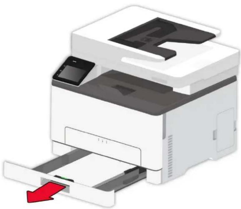 PANTUM CM1100ADN - Bourrage papier dans le bac automatique - 1