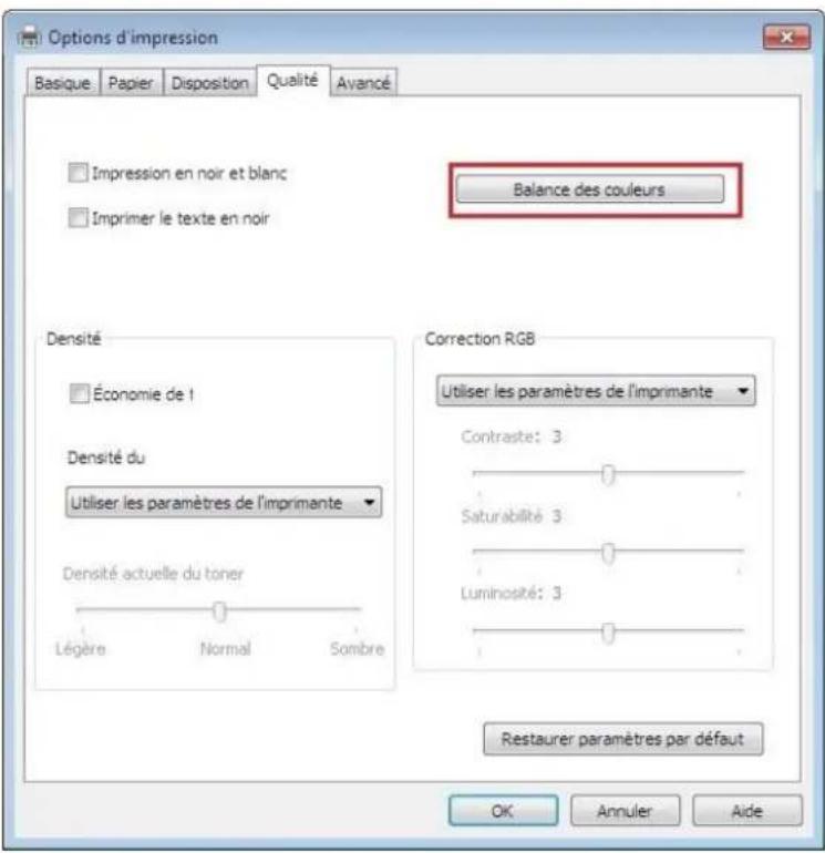 PANTUM CM1100ADN - Balance des couleurs - 1