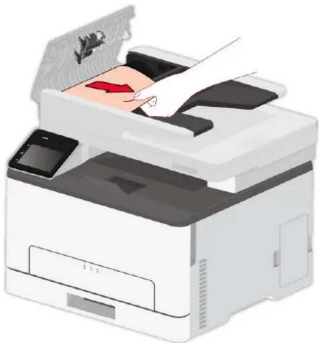 PANTUM CM1100ADN - Bourrage papier dans la mangeoire automatique de documents (ADF) - 2