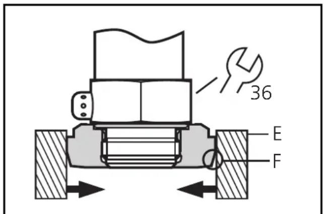 36 E F