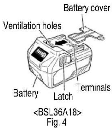 HiKOKI WR36DF - Battery (optional accessories...sold separately) 3. - 1