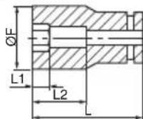 HiKOKI WR36DF - Douille longue - 8