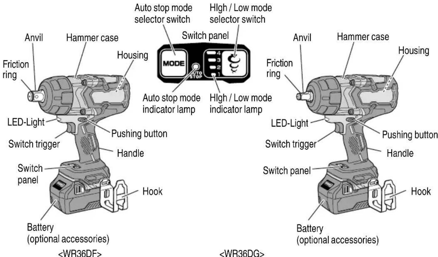 HiKOKI WR36DF - Cordless Impact Wrench - 1