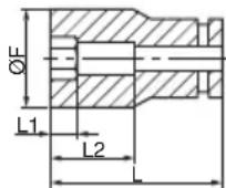HiKOKI WR36DF - Long Socket - 8