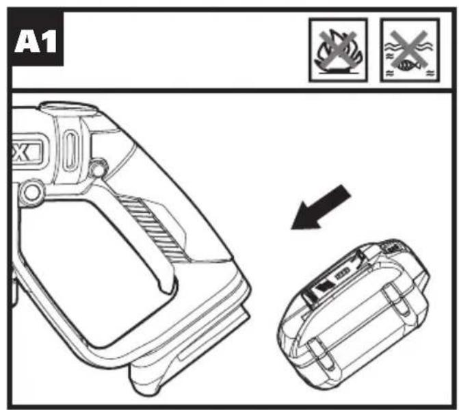 WORX HydroShot WG620.5 - COMPONENT LIST - 1