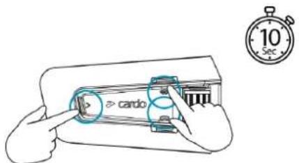 CARDO Packtalk Neo - Reinitialisation aux paramètres d'usine - 1