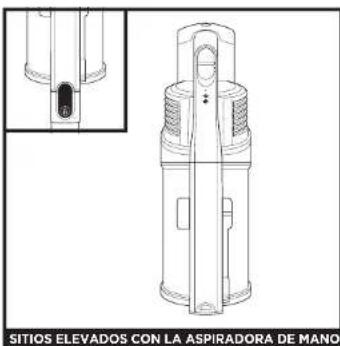 SITIOS ELEVADOS CON LA ASPIRADORA DE MANO