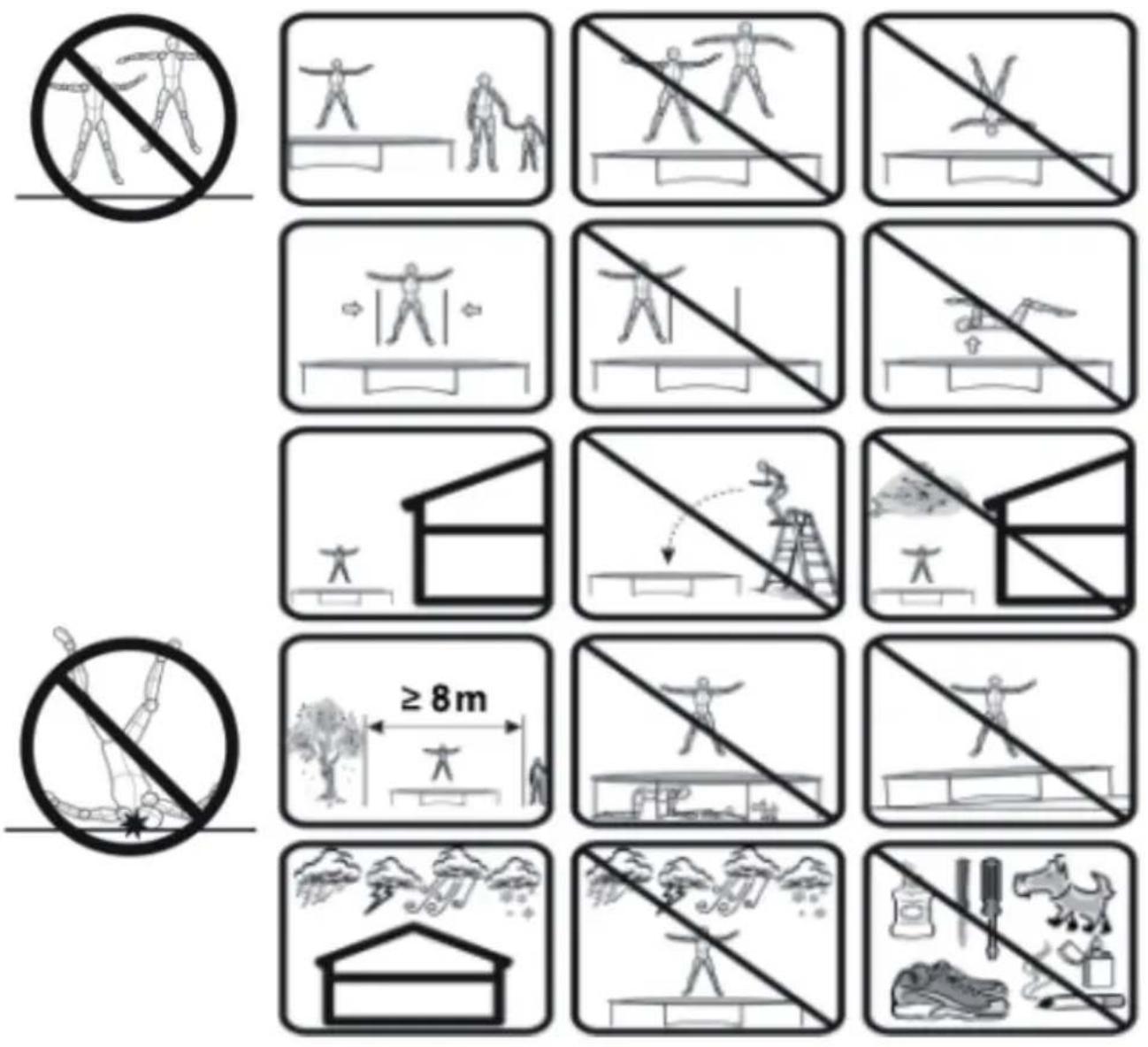 Klarfit Jumpstarter - Instrucciones para el uso del trampolín - 1