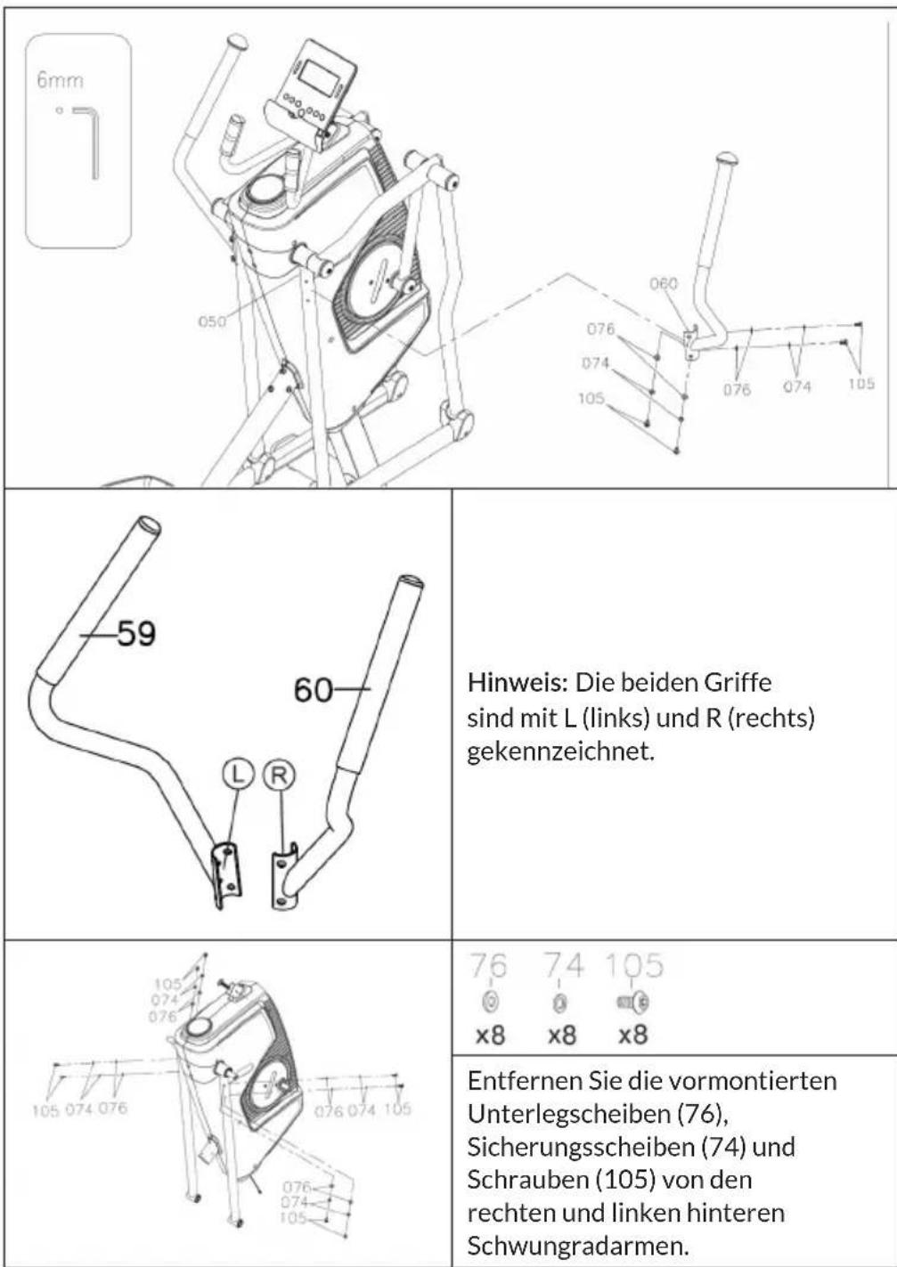 Capital Sports Helix Stride - Schritt 11: Anbau der Konsole - 3