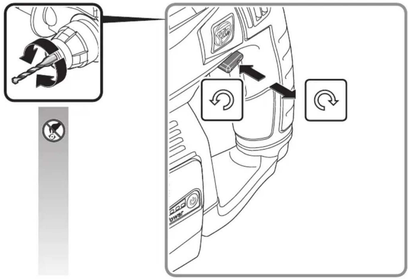 Diagram showing car door control panel with tool, mode switch, and refresh buttons labeled in English