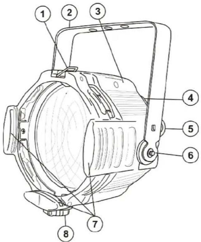 Eurolite ML64 GKV - Spot professionnel pour théâtre - 1