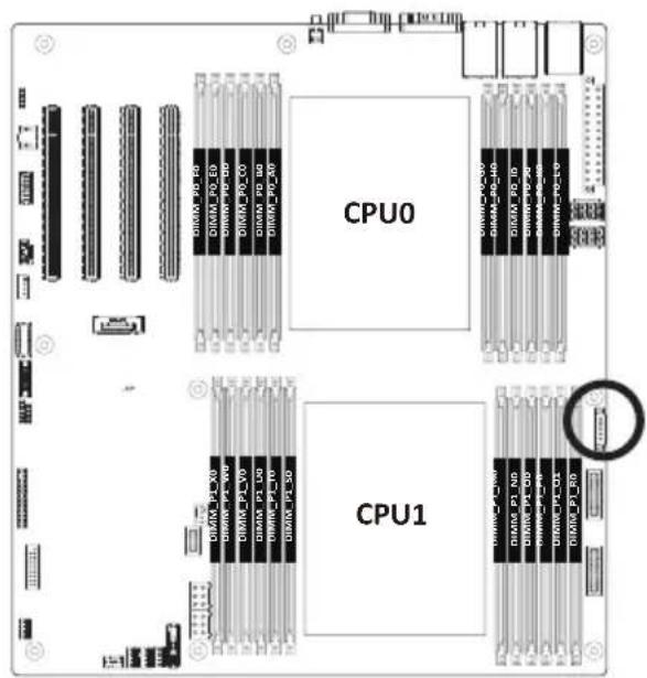 GIGABYTE MZ73LM0 - 4) PMBus Connector - 1