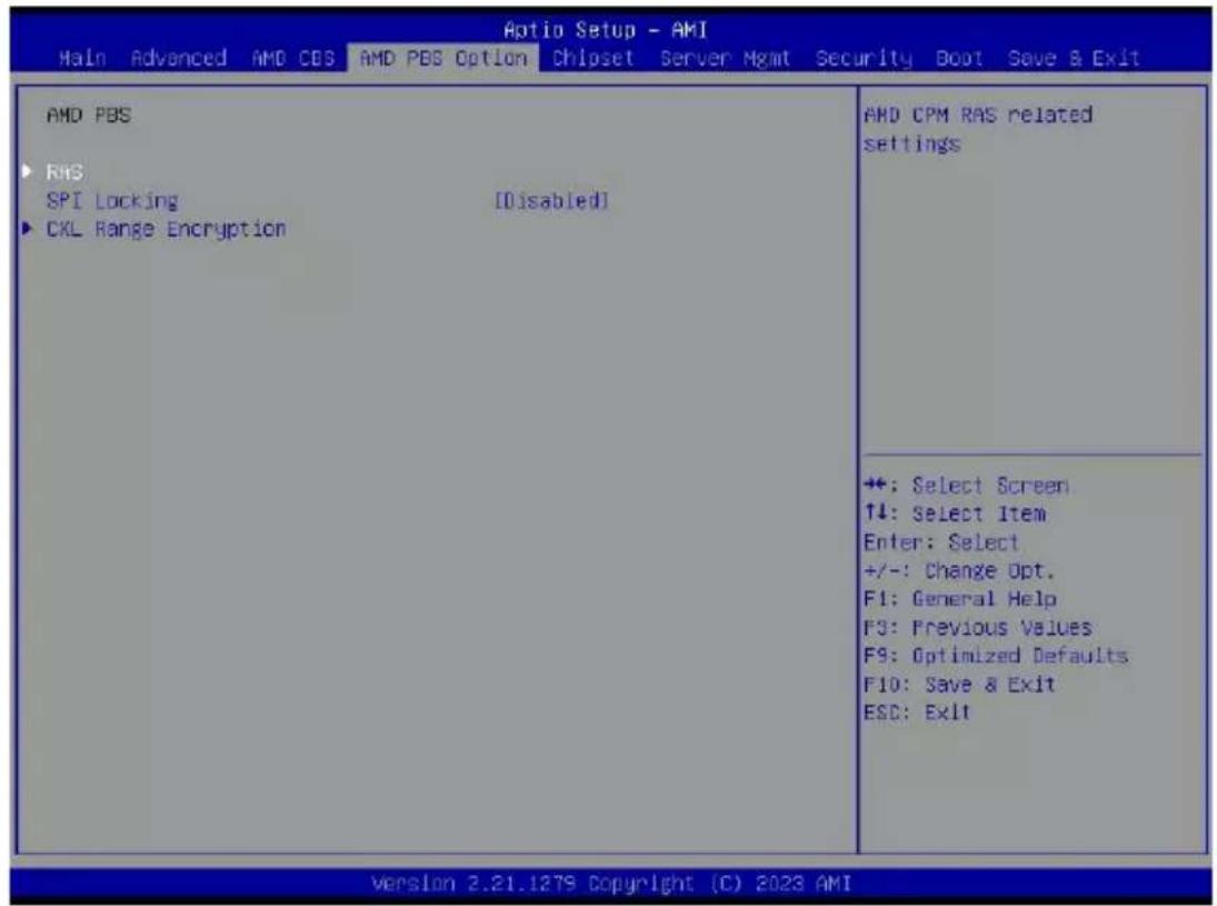 GIGABYTE MZ73LM0 - 2-4 AMD PBS Menu - 1
