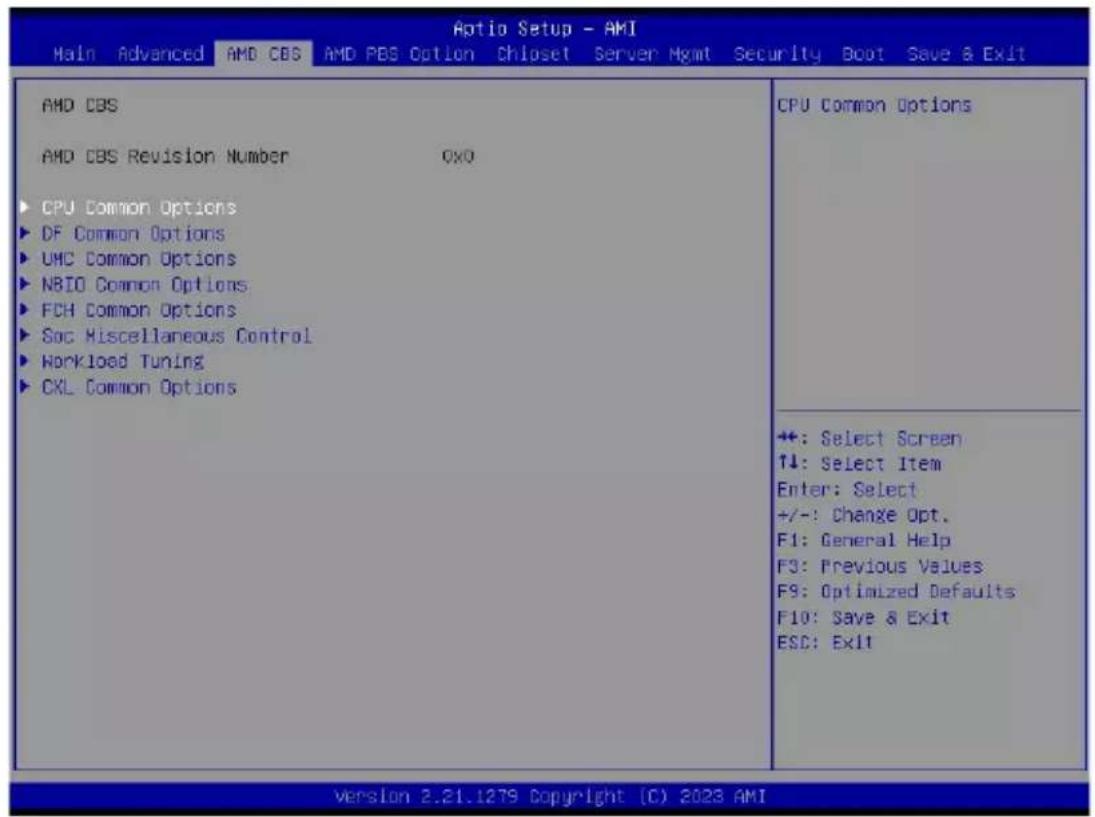 GIGABYTE MZ73LM0 - 2-3 AMD CBS Menu - 1