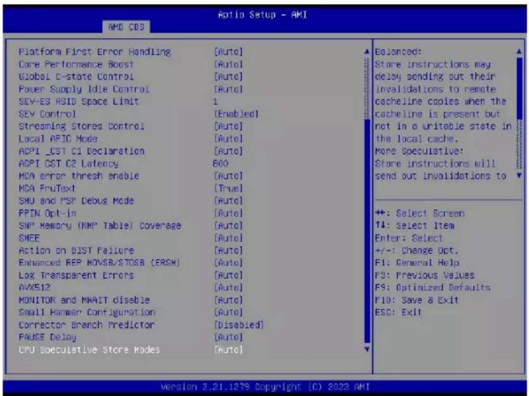 GIGABYTE MZ73LM0 - 2-3-1 CPU Common Options - 2