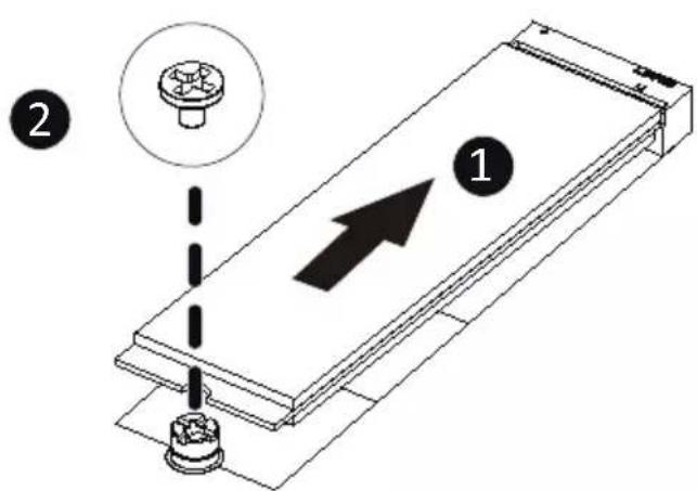 GIGABYTE MZ73LM0 - Follow the steps below to install an optional M.2 SSD module on your motherboard: - 1