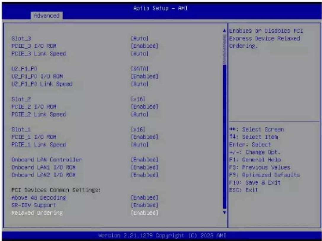 GIGABYTE MZ73LM0 - 2-2-8 PCI Subsystem Settings - 2