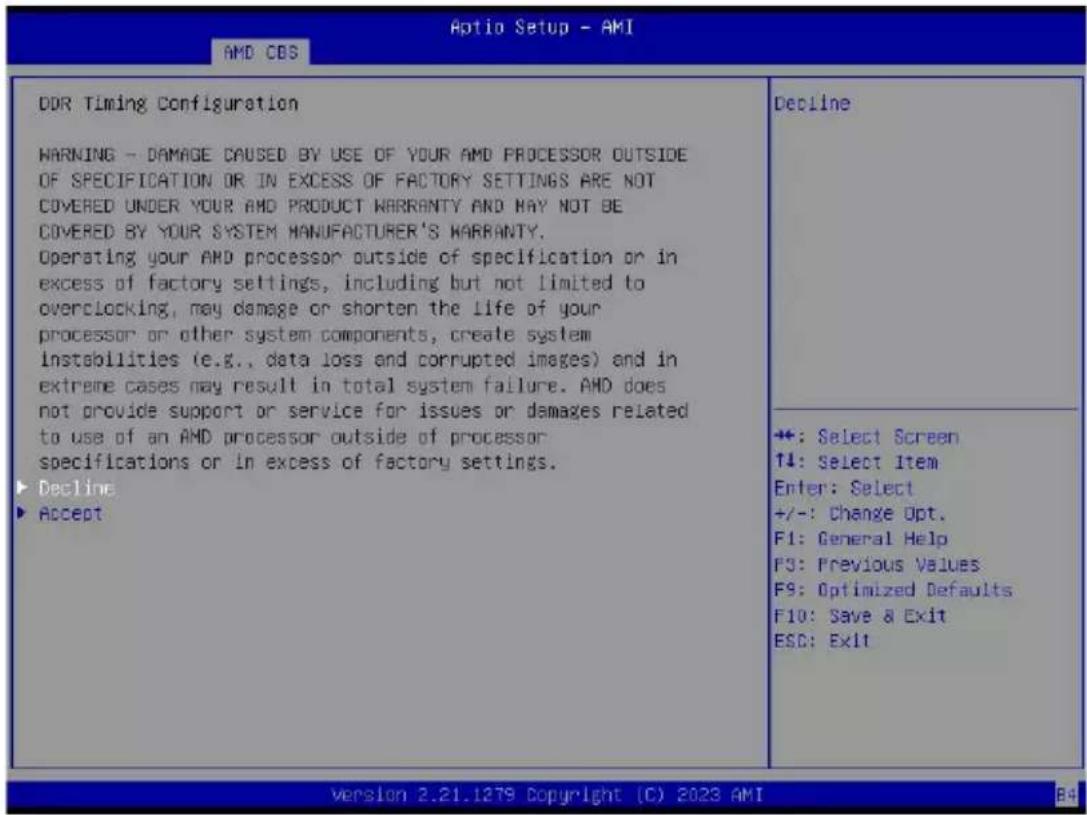GIGABYTE MZ73LM0 - 2-3-3-6 DDR Timing Configuration - 1