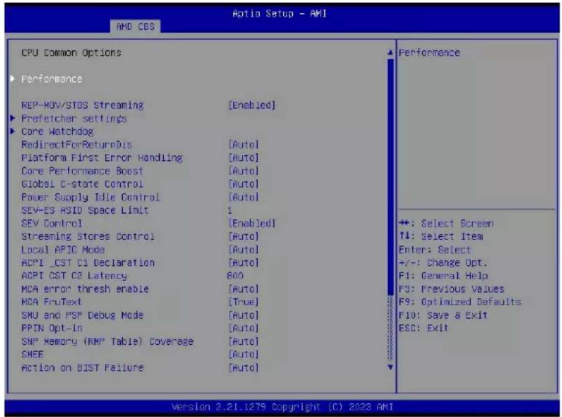GIGABYTE MZ73LM0 - 2-3-1 CPU Common Options - 1