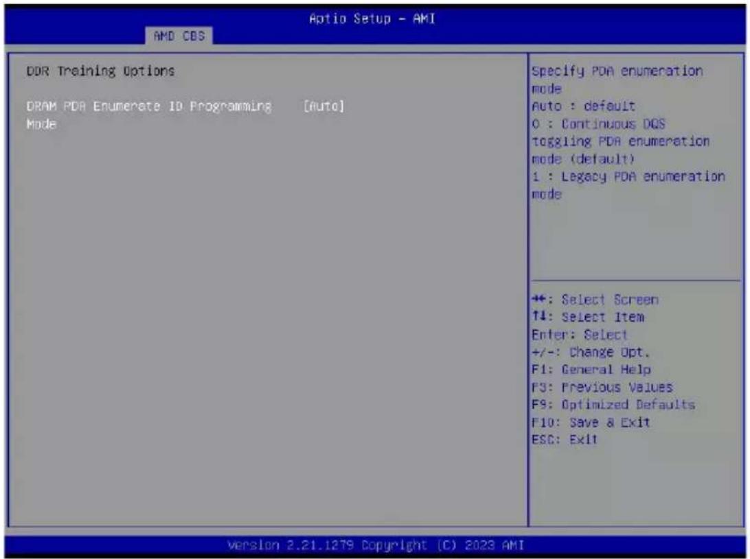 GIGABYTE MZ73LM0 - 2-3-3-7 DDR Training Options - 1