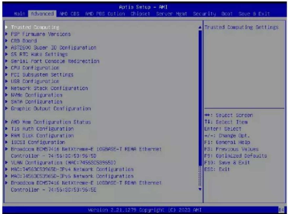 GIGABYTE MZ73LM0 - When Boot Mode Select is set to UEFI (Default) - 1