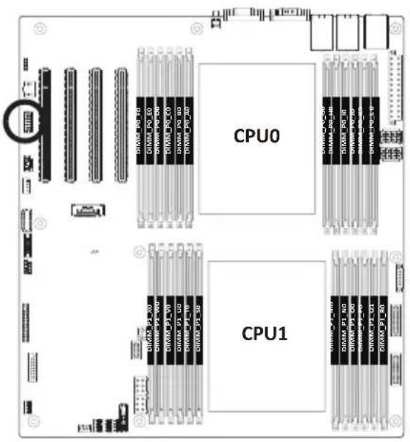 GIGABYTE MZ73LM1 - 19) SPI_TPM (Trusted Platform Module Connector) - 1